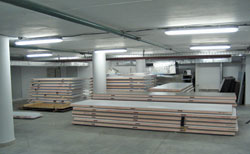 Рис. 1. Складирование элементов для монтажа ЗО ЦОД площадью 75 м2