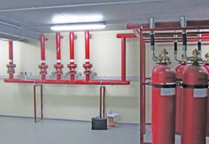 Централизованная установка газового пожаротушения