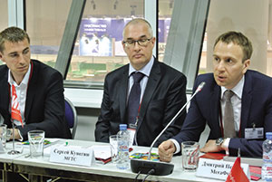 Д. НЕЛЮБОВ («Русские Башни»), С. КУНЕГИН (МГТС), Д. ПЕТРОВ («МегаФон»)