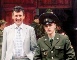 С сыном Арсением,  продолжателем военной династии 